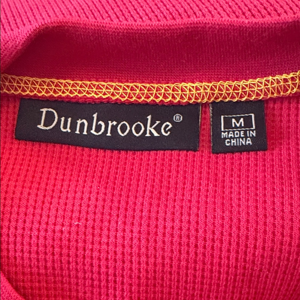 Dunbrooke Kansas City Chiefs Red Long Sleeve Henley Thermal Shirt unisex Medium - Picture 4 of 5